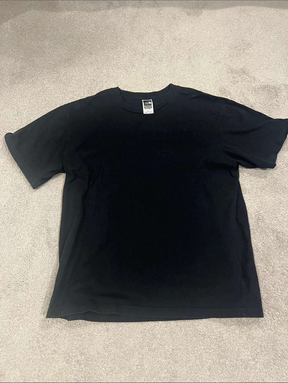 The North Face SUPREME Black Short-Sleeve Crewneck Tee